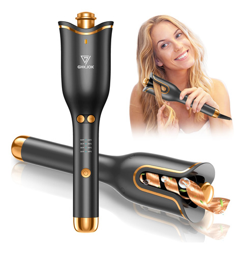 Ghkjok Automatic Curling Iron For Women Long Hair Auto Hair 