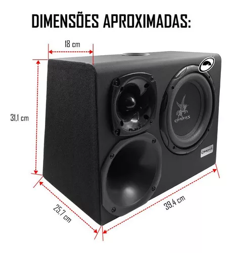 Caixa Bob Corzus Mini Trio 8 Bluetooth 300w Cxhc 500 Bt