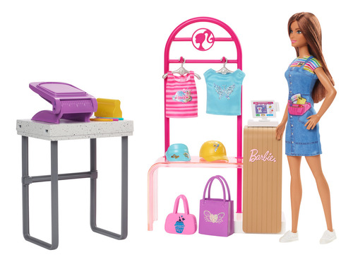 Barbie Profesiones Set De Juego Diseñadora De Modas Mattel