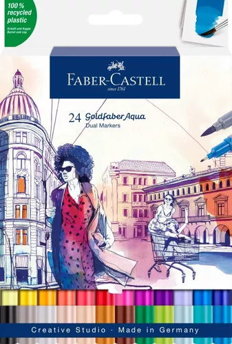 50 Plumones SuperSoft punta pincel para lettering – Faber-Castell Perú