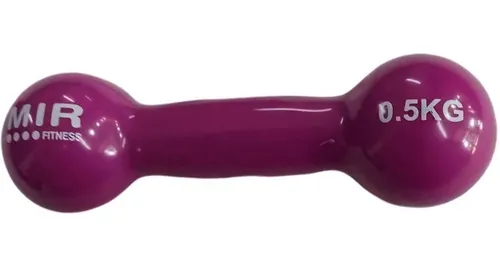 Mancuerna De 1 2 Kg Recubierta En Goma Mir Fitness Gym Cuota