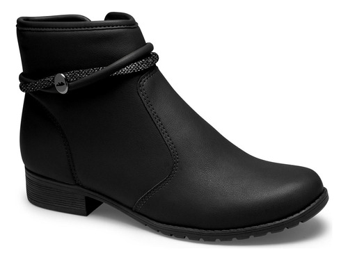 Bota Feminina Coturno Cano Curto Estilosa Leve Confortavel