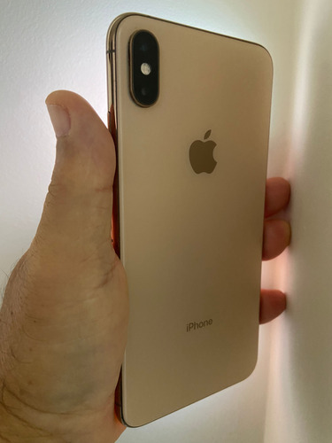 Iphone Xs Max 64 Gb Gold Vitrine Fotos Reais No Anuncio 100% Dourado (Usado)