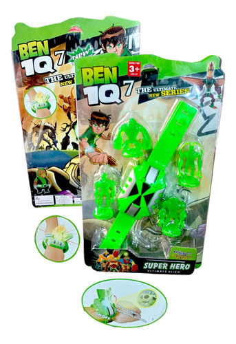 Excelente Reloj Ben 10 Con Accesorios 