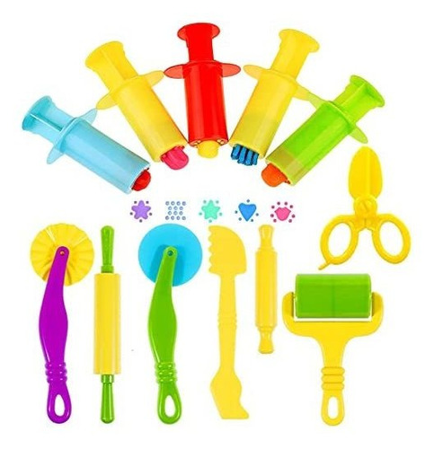 Oun Nana Play Dough Tools Kit Con Extrusoras De Masa, Tijera