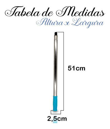 Imagem 5 de 5 de Cabo Extensor Para Mop Giratorio Tam. 50cm Ud438