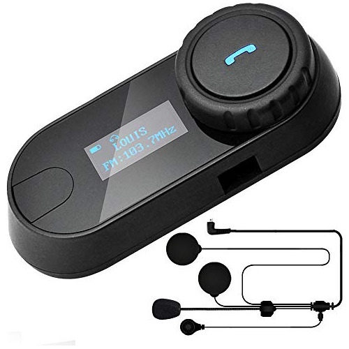 Ilm Motocicleta Bluetooth Auricular 3 Jinetes Pantalla Lcd C