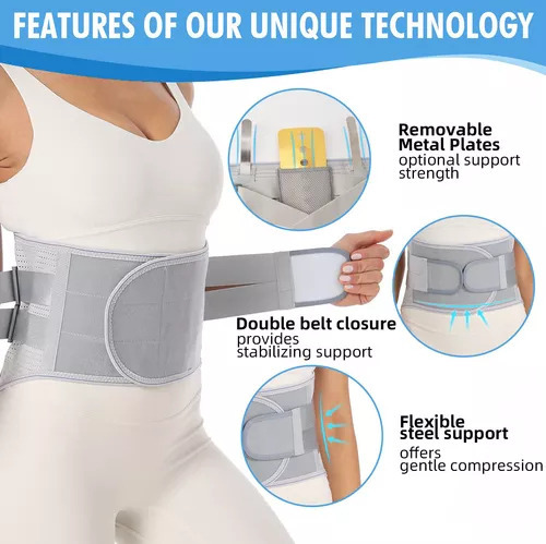 Faja Soporte Lumbar-sacra, Ajustable, Envuelve La Cintura