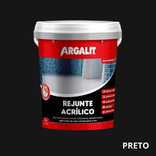 Imagem 2 de 9 de Rejunte Acrílico Para Piso E Azuleijo Impermeavél 1kg Elit