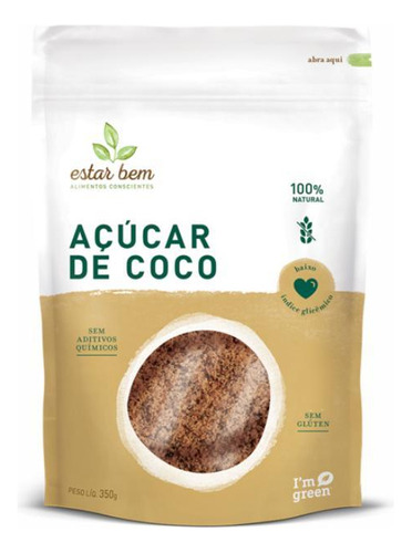 Kit 3x: Açúcar De Coco Estar Bem 350g