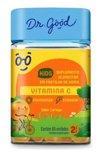 Vitamina C Kids Dr Good Suplemento Gomas Sabor Laranja