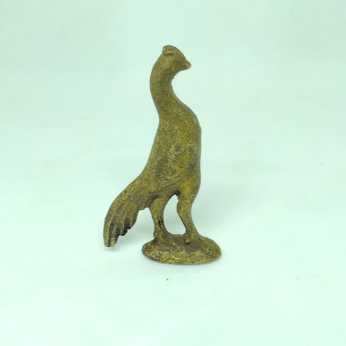 Figuras Estatuillas De Pavo Real De Bronce (Usado)