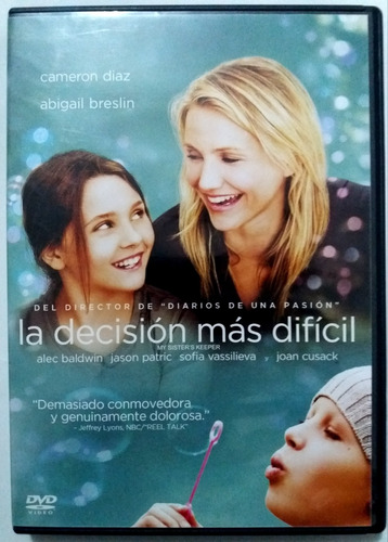 La Decisión Más Difícil Dvd Original Cameron Diaz