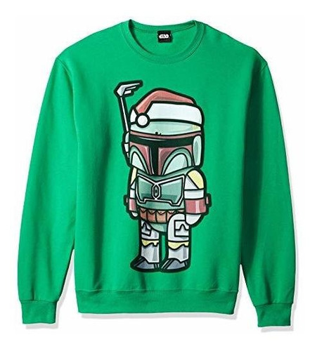 Star Wars Forro Polar Con Cuello Redondo Boba Santa Con Lice