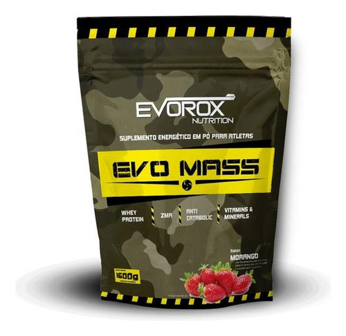 Evo Mass 1.6kg - Evorox Nutrition Morango