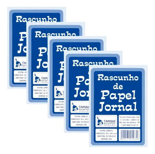 Bloco Rascunho De Papel Jornal ( 2 Mil Folhas ) Cod 1035