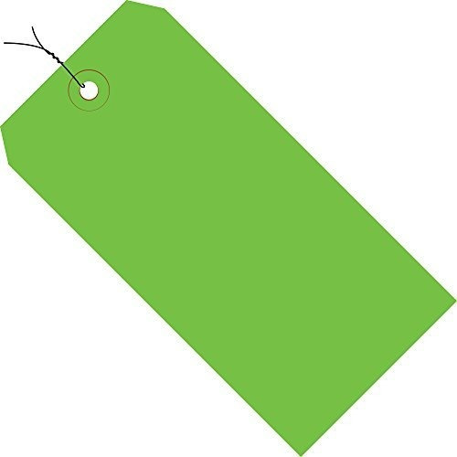 Etiquetas De Envío Verdes Con Ojal Reforzado, 1000 Uds.