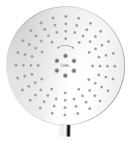 Chuveiro Com Braço De Parede Redondo 20cm Com 2 Ef