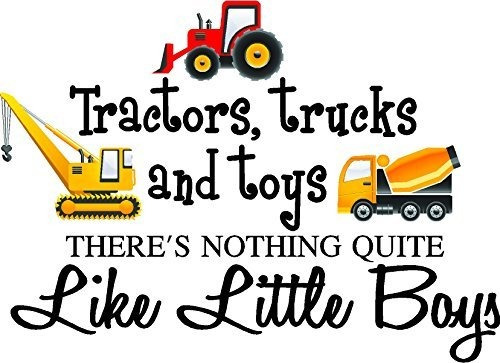 Pegatina Perfecto Tractores, Camiones Y Juguetes No Hay Nada
