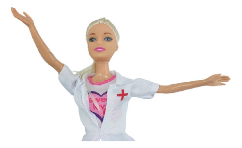 Imagen 3 de 5 de Muñeca Tiny Doctora Con Accesorios Playking