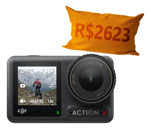 Dji Osmo Action 4 Standard Combo Caixa Lacrada 18% Off Cor Osmo 4 120fps