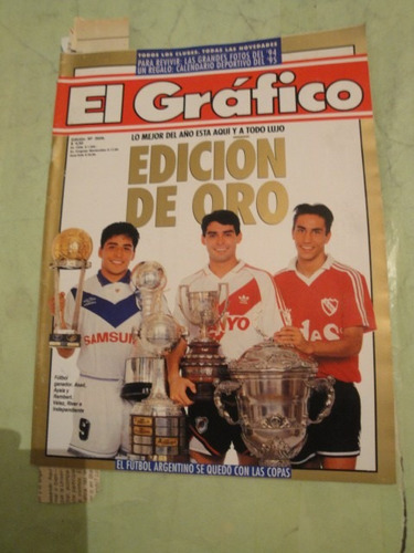 El Grafico 3926 Velez River Independiente Senna Maradona