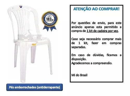 Kit Mesa Plástica Quadrada 4 Cadeiras Cozinha Bistrô Branca -   - Mais de 200 mil clientes!