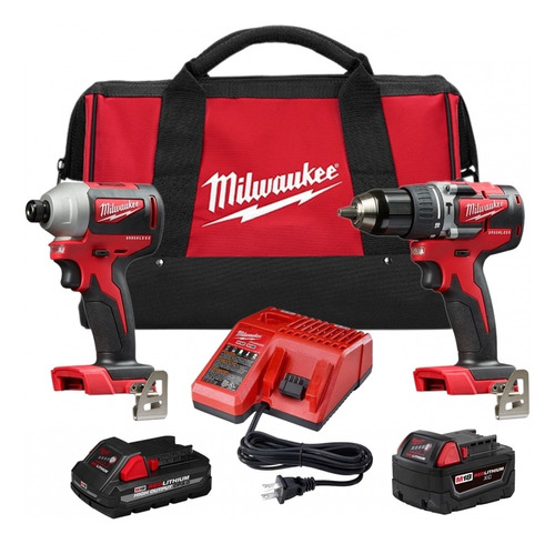 Taladro Percutor + Atornillador M18 13mm Milwaukee 2802-259k