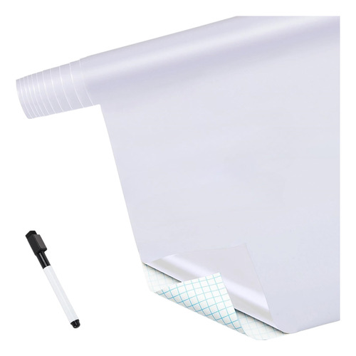 Vinilo Blanco Autoadhesivo Pizarra De 200 X 45 Cm Pizarra