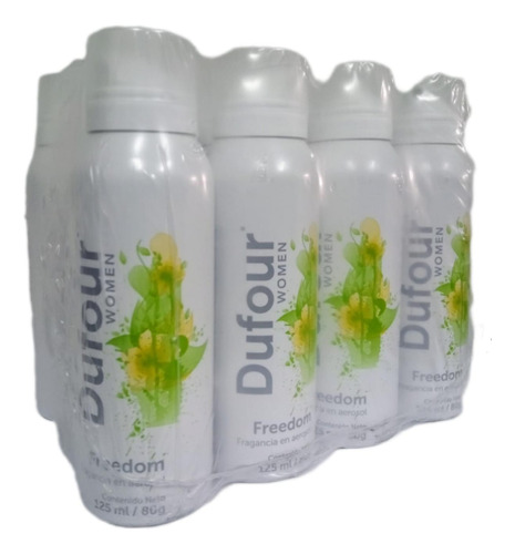 Dufour- Freedom Women Aroma En Aerosol Pack X 12u. X 125ml