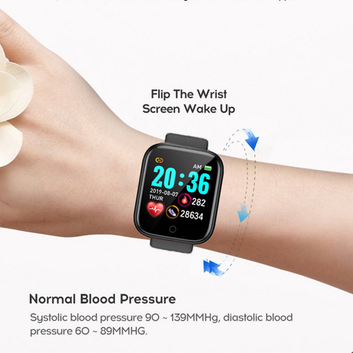Imagen 8 de 10 de Reloj Inteligente Smartwatch Deporte Act Cardiaca 1,3 Y68