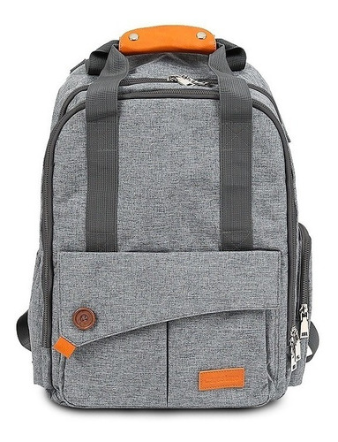 Mochila Maternal Carestino Roma Cambiador Completo Gris