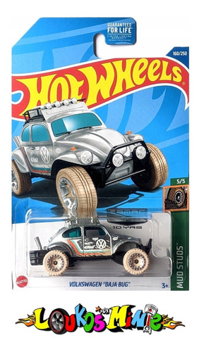 Hot Wheels Volkswagen Baja Bug Fusca Mud Studs Zamac 160/250