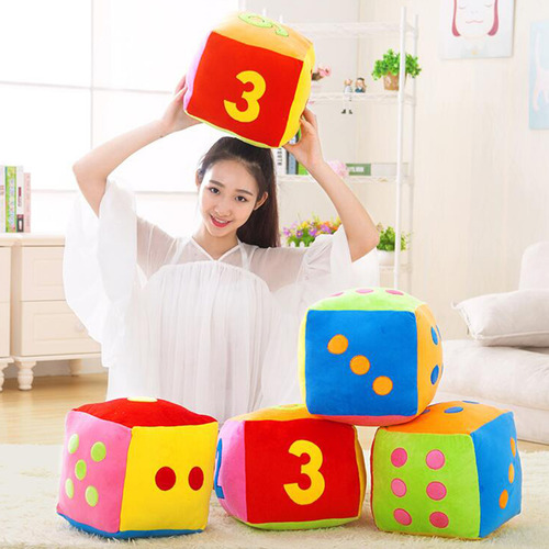 Cojines De Peluche Para Dados Creativos, Almohadas De Peluch