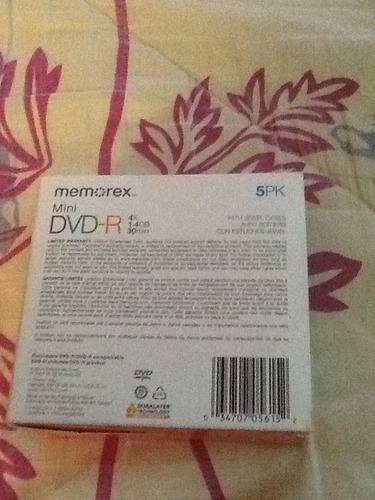 Imagen 2 de 3 de Mini Dvd-r 5pk 1.4gb