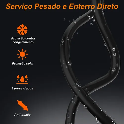 Cabo Ethernet Cat8 Cabo de Rede SSTP Blindado 20m Preto RJ45 Alta Performance 40Gbps 2000Mhz Alta Velocidade para Roteador PC Gamer: imagem 4