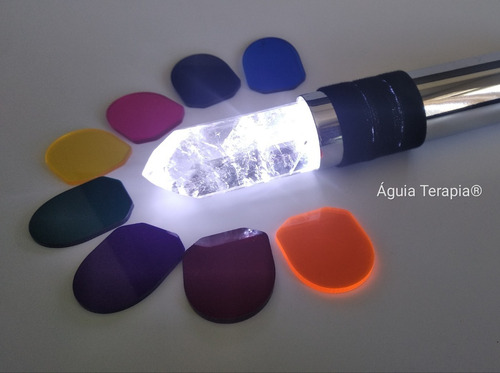 Imagem 7 de 8 de Bastão Atlante Cromoterapia Cristal Quartzo Legítimo Promo