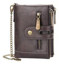 Comprar Carteras Antirrobo De Cuero Carteras Caballero Con Cremaller