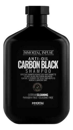 Shampoo Immortal Infuse Antigrasa Carbon Activo 500ml