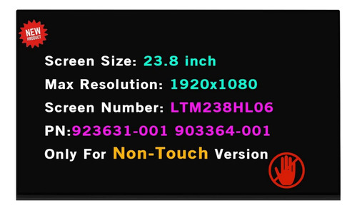 Tela Lcd Ltm238hl06 Para Hp Eliteone 800 G3 923631-001