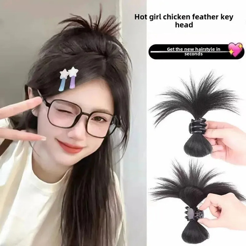 Clip Con Forma De Mariposa De Cristal, Negro Natural, Con Fo