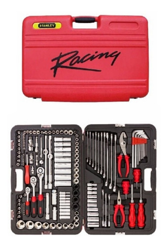 Set Herramientas Stanley Racing 150 Pzas. Maletin Caja Tubos