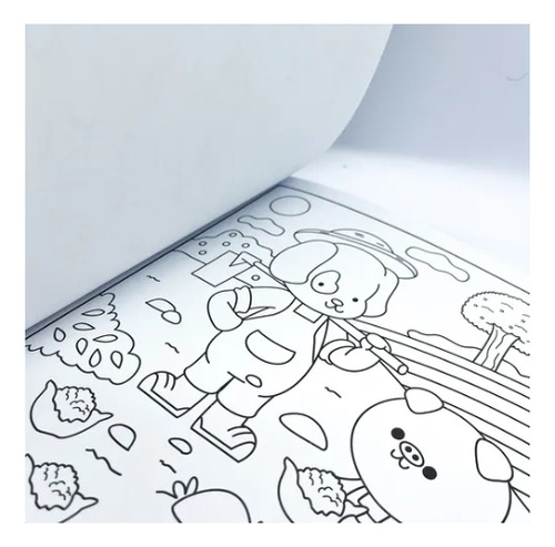 Farm Friends - Livro De Colorir Bichinhos Da Fazenda Fofinhos - Estilo Bobbie Goods Comfy E Cozy Books