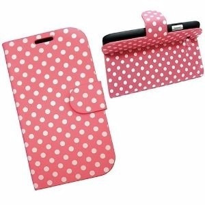 Funda Flip Cover Lunares Samsung Fame Lite S6790