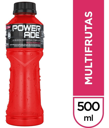 Powerade Frutas Tropicales 500ml - Pack X 6 Unidades