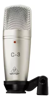 Micrófono Behringer C-3 Condensador Cardioide color plateado