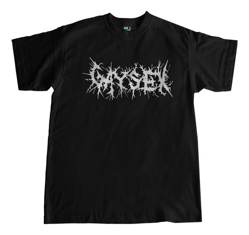 Remera Gay Sex - Estilo Death Metal %100 Algodón