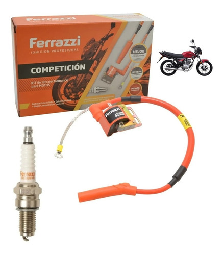 Kit Bobina + Bujia Ferrazzi Competicion Motomel S2 150