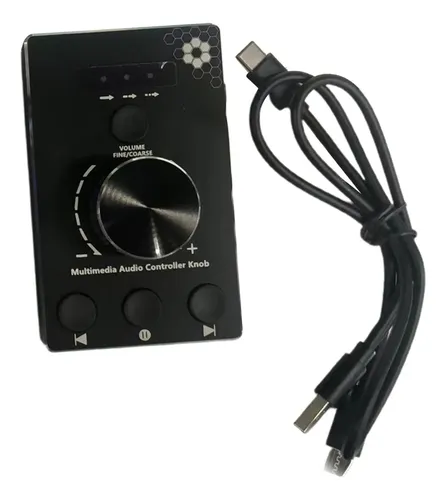Perilla De Control De Volumen USB - Con Luz RGB, Compatible Con PC Y Android, Tipo C, Ajuste Directo Del Sistema Operativo