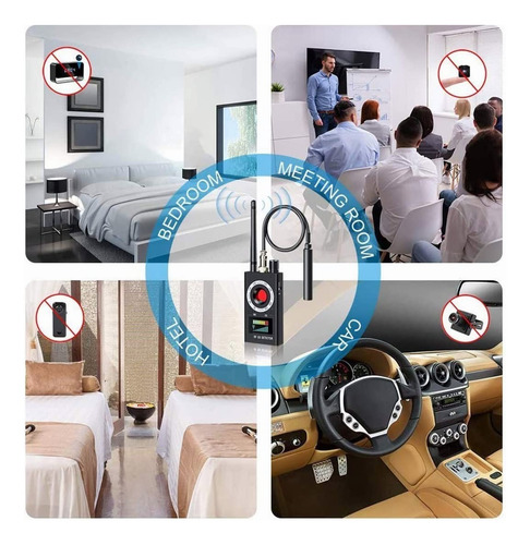 Detector Antiespías Gps + Cámaras Rf/láser/magnético